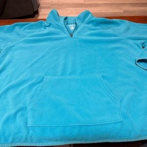 Tek-Gear pullover fleece 1/4 zip sweatshirt.  Teal size 2x